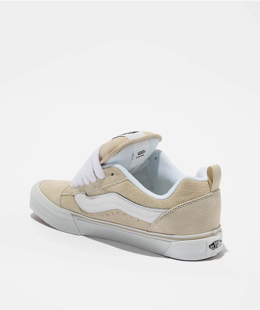 Vans Knu Skool Pig Suede Oatmeal Skate Shoes