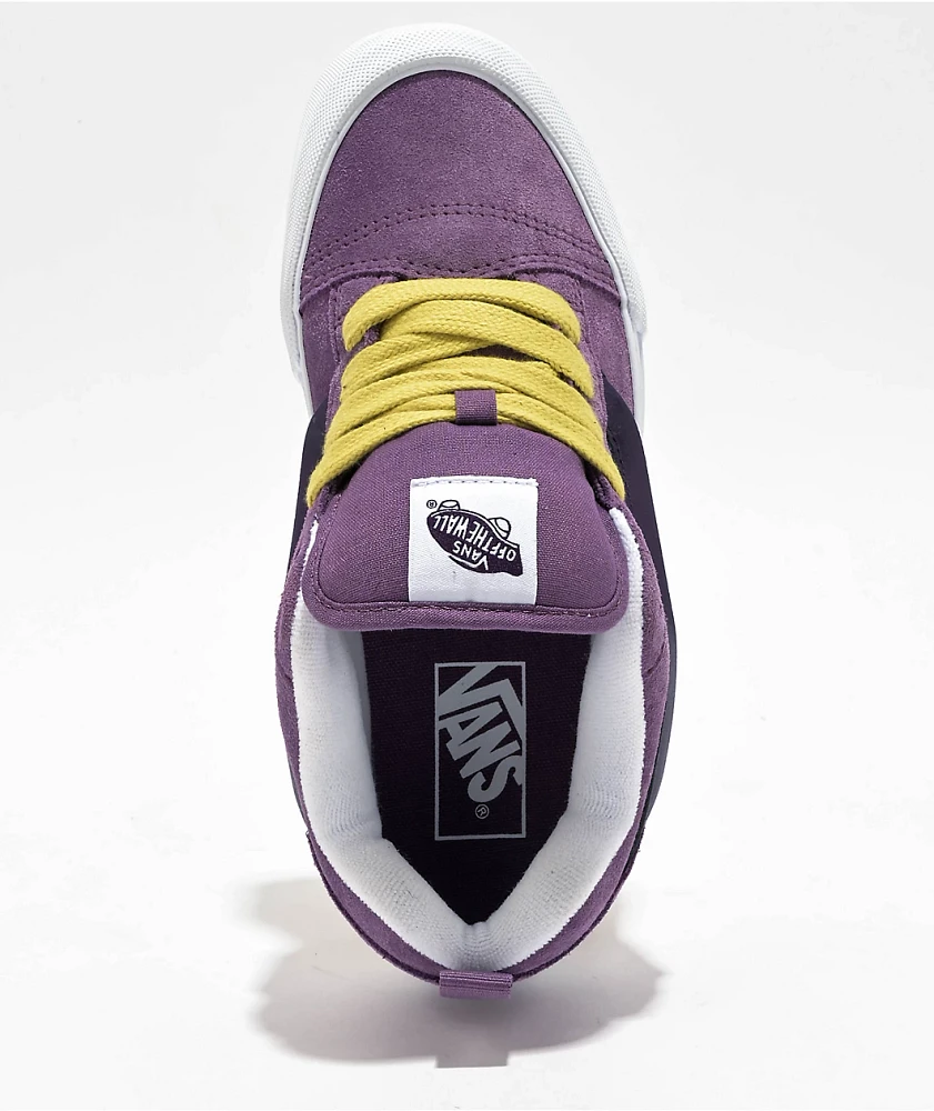 Vans Knu Skool Purple & White Skate Shoes