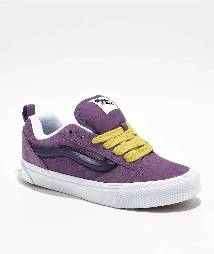 Vans Knu Skool Purple & White Skate Shoes