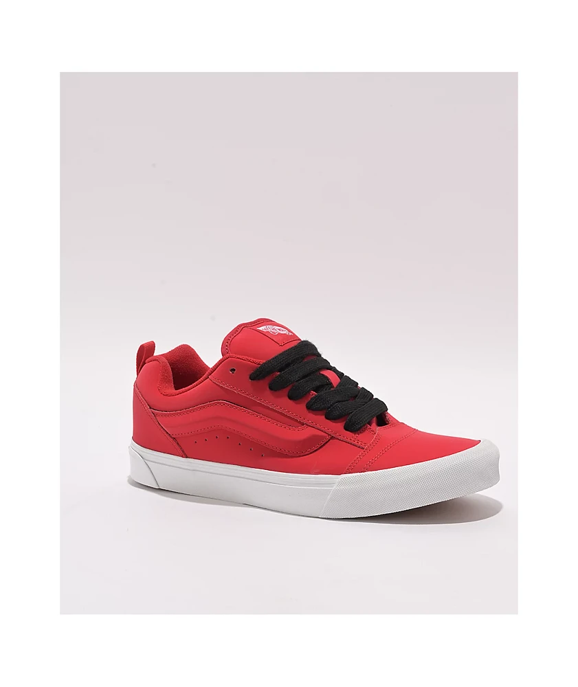 Vans Knu Skool Red & Black Skate Shoes