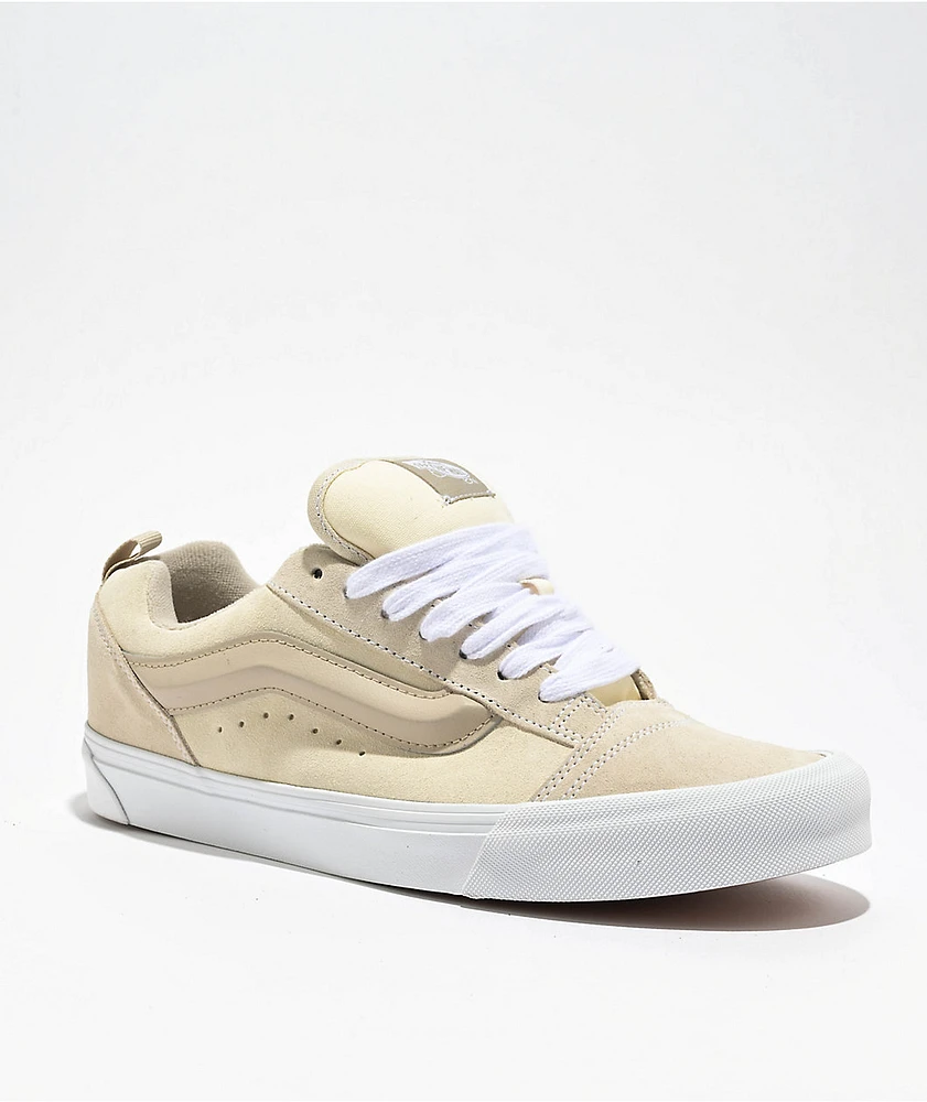 Vans Knu Skool Tri-Tone Vintage White Skate Shoes