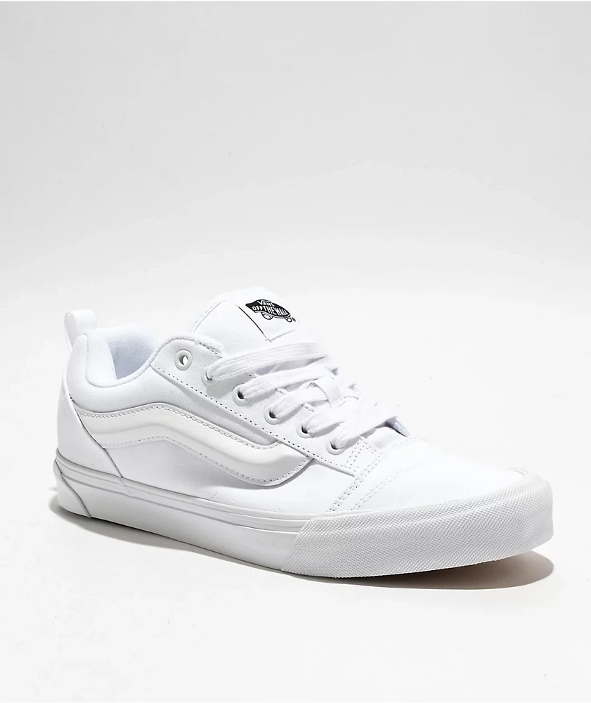 Vans Knu Skool True White Skate Shoes