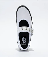 Vans Mary Jane Creeper Grunge Ballet White & Black Shoes