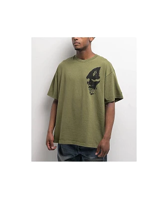 Vans Mike Gigliotti Skull Grape Leaf Green T-Shirt