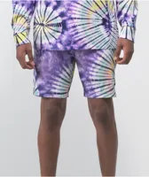 Vans New Age Purple Tie Dye Board Shorts