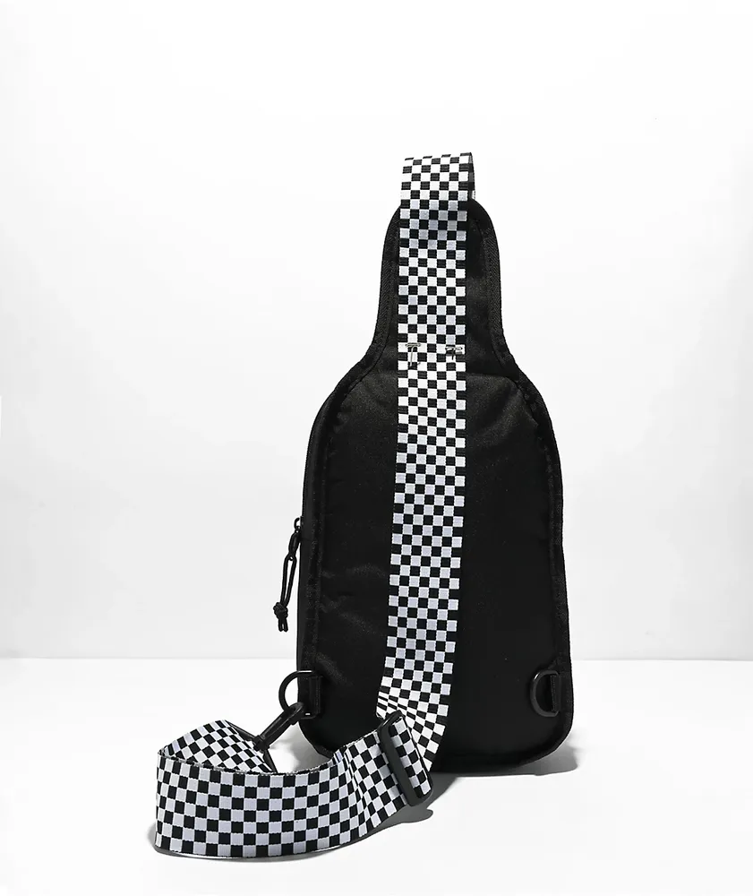 Vans Novelty Sling Black & Checker Crossbody Bag