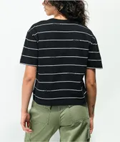 Vans OTW Black & White Stripe Crop T-Shirt