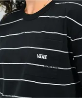 Vans OTW Black & White Stripe Crop T-Shirt