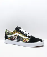 Vans Old Skool Beauty Skull Black & White Skate Shoes