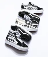 Vans Old Skool Black & White Checkered Platform Shoes