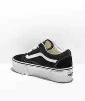 Vans Old Skool Black & White Platform Shoes