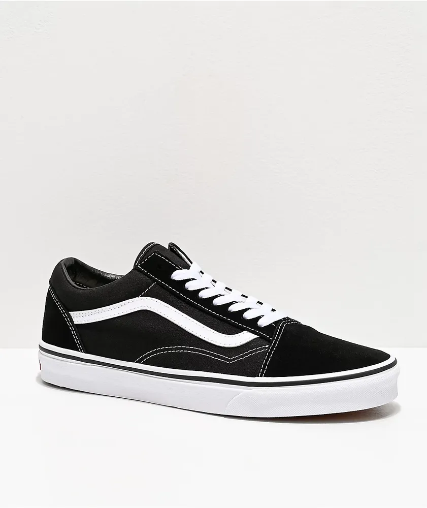 Vans Old Skool Black & White Skate Shoes