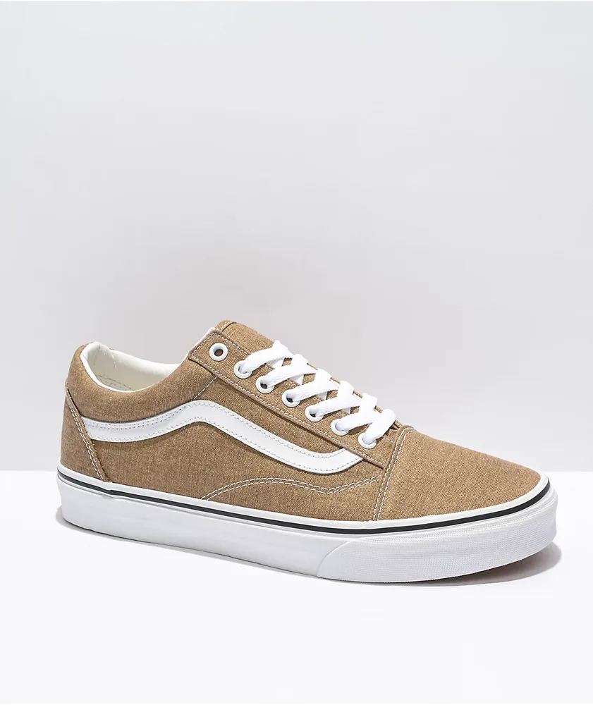 Vans Old Skool Skate Shoe - Golden Brown