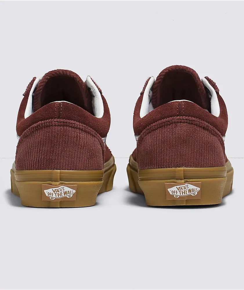 Vans Old Skool Brown Corduroy Skate Shoes