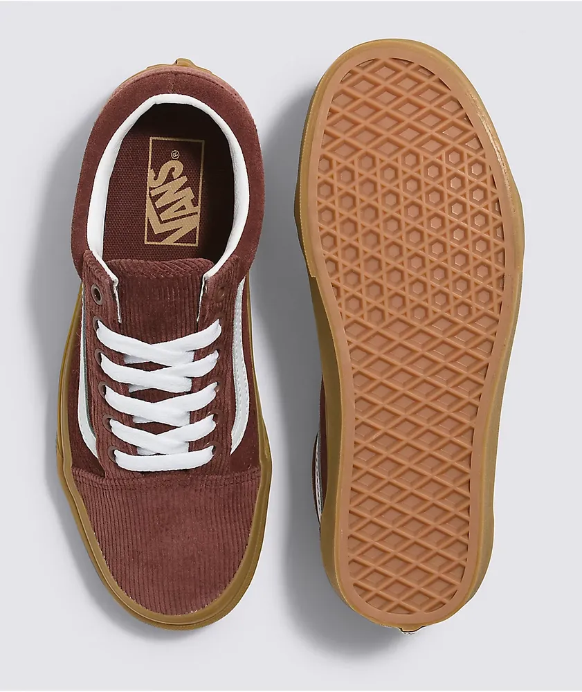 Vans Old Skool Brown Corduroy Skate Shoes