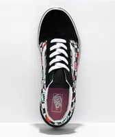 Vans Old Skool Candy Hearts Black & White Skate Shoes