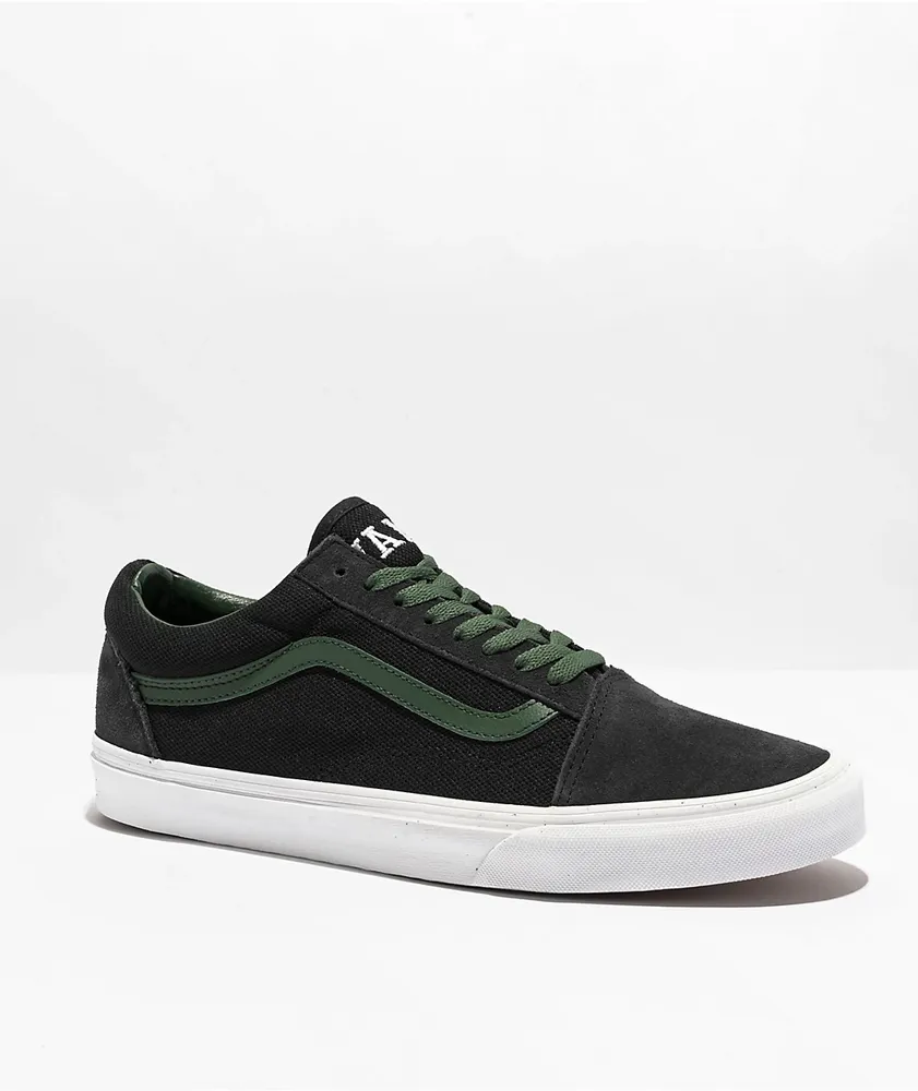 Vans Old Skool Club Stone & Green Skate Shoes