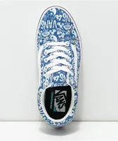 Vans Old Skool ComfyCush Blue Tie Dye Skate Shoes