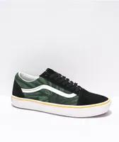 Vans Old Skool ComfyCush Trip Black & Green Tie Dye Skate Shoes