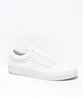 Vans Old Skool DIY Checkerboard True White Skate Shoes