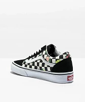 Vans Old Skool Fruit Checker Black & White Skate Shoes