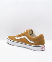 Vans Old Skool Golden Brown & White Skate Shoes