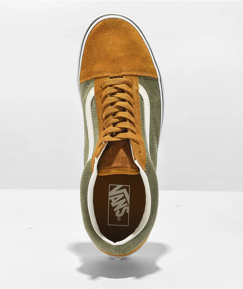 Vans Old Skool Green & Brown Skate Shoes