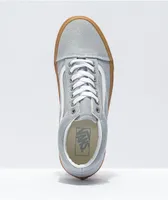 Vans Old Skool High Rise Grey, White, & Gum Skate Shoes
