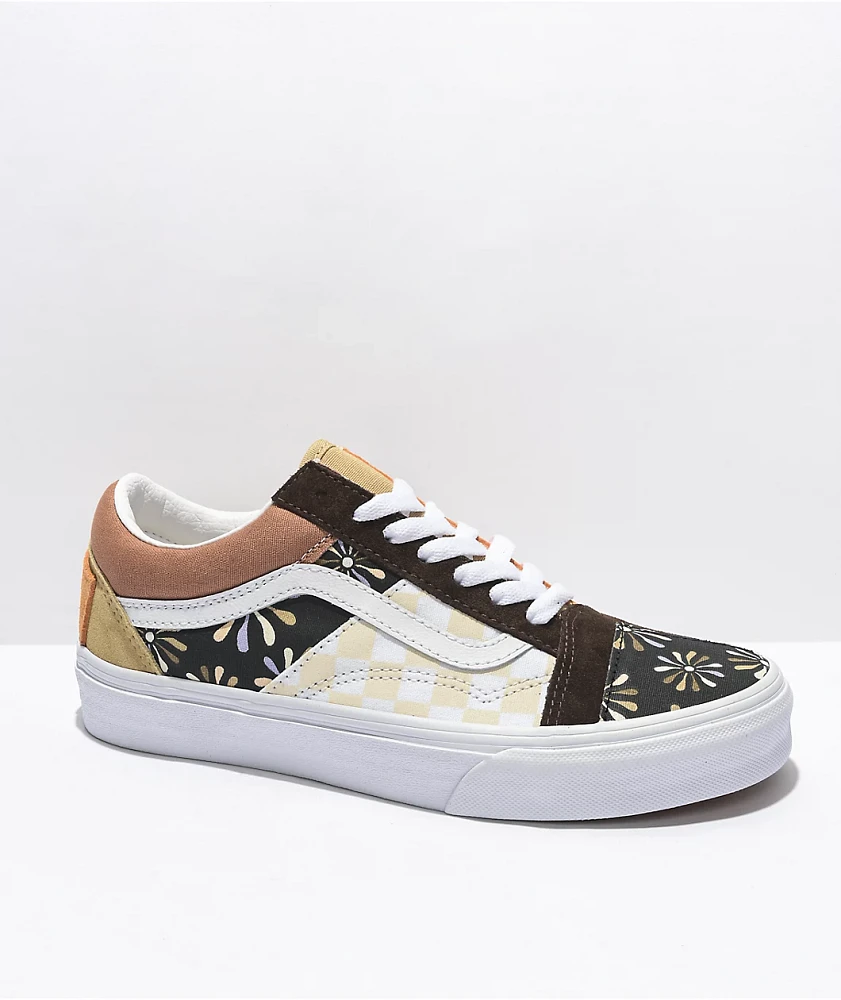 Vans Old Skool International Women’s Day Patchwork & True White Skate Shoes