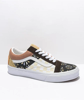Vans Old Skool International Women‚Äôs Day Patchwork & True White Skate Shoes