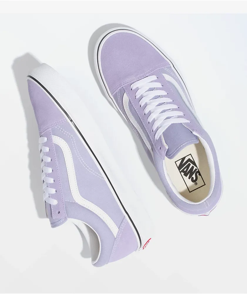 Vans Old Skool Lavender & White Skate Shoes