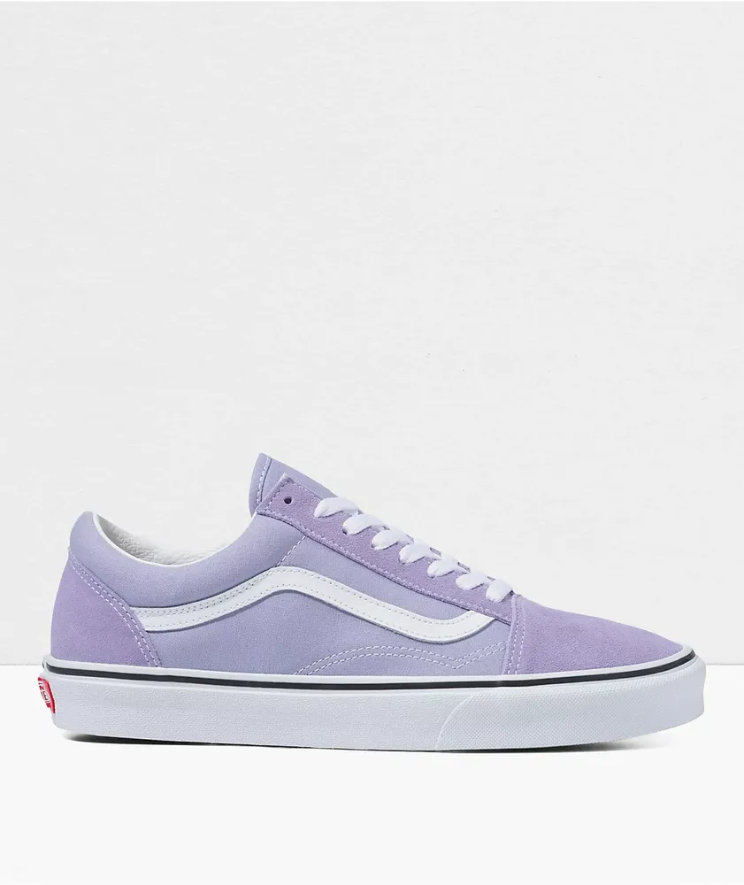 Vans Old Skool Lavender & White Skate Shoes