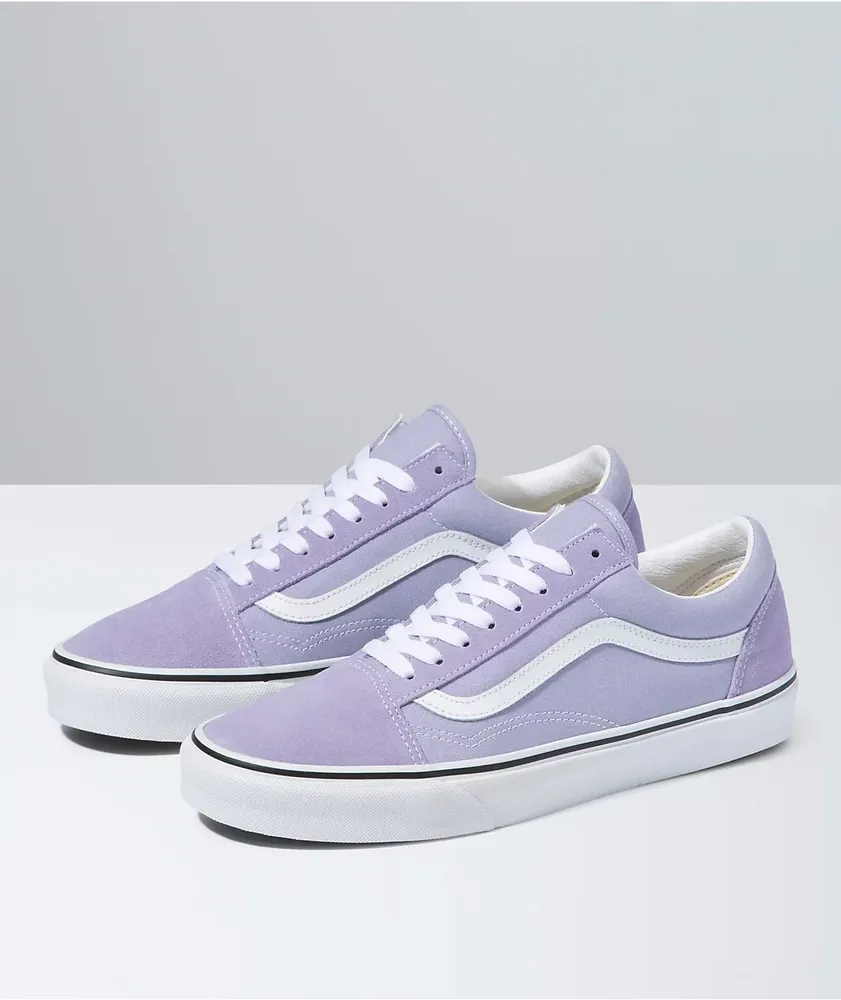 Vans Old Skool Lavender & White Skate Shoes