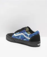 Vans Old Skool Lightning Black & Blue Skate Shoes