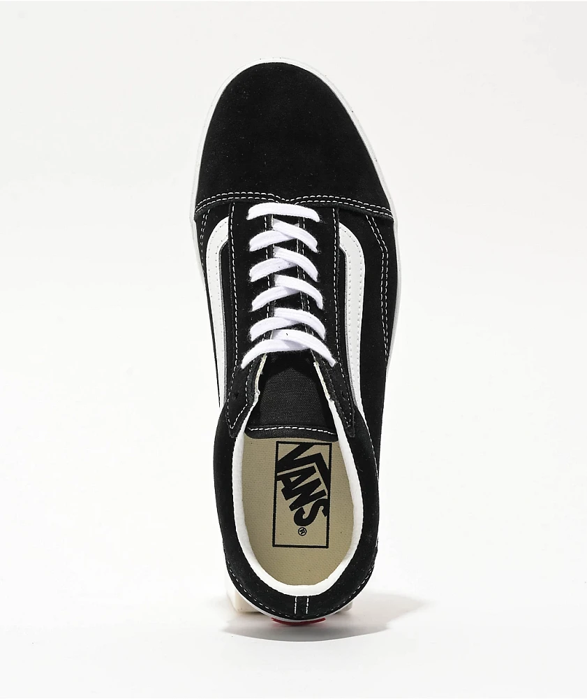 Vans Old Skool Lowpro Black & White Skate Shoes