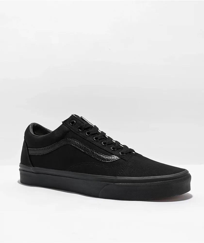 Vans Old Skool Mono Black Skate Shoes