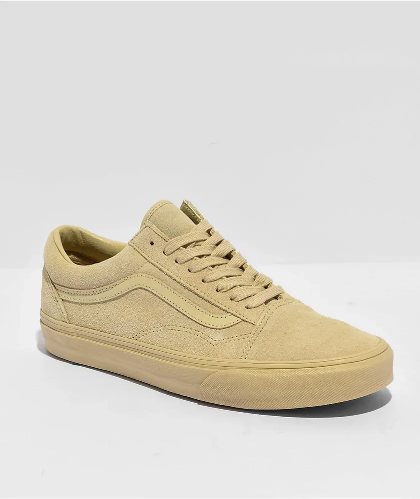 Vans Old Skool Mono Tan Skate Shoes