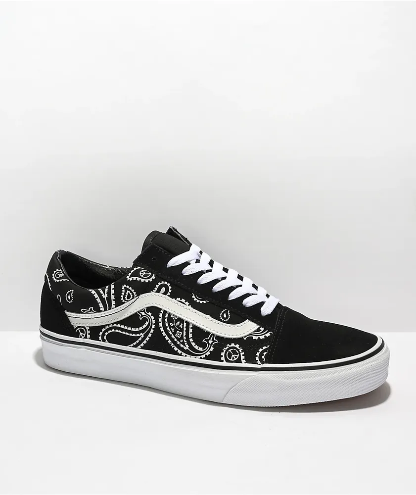 Vans Old Skool Black & White Skate Shoes