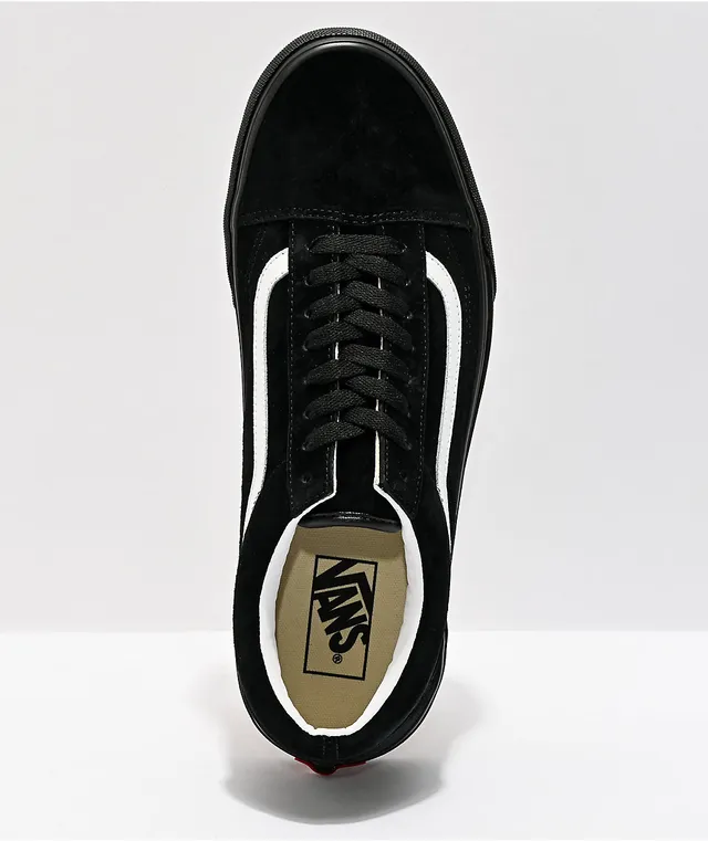 vans old skool pig suede black