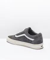 Vans Old Skool Pig Suede Rabbit Grey & White Skate shoes