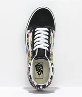 Vans Old Skool Poppy Black & White Checkered Platform Shoes