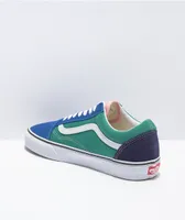 Vans Old Skool Retro Court Multi & White Skate Shoes