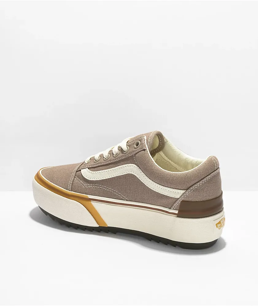 Vans Old Skool Stacked Cobblestone Platform Shoes