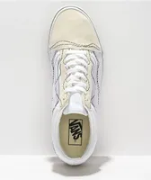 Vans Old Skool Stitch Warp White & Black Skate Shoes