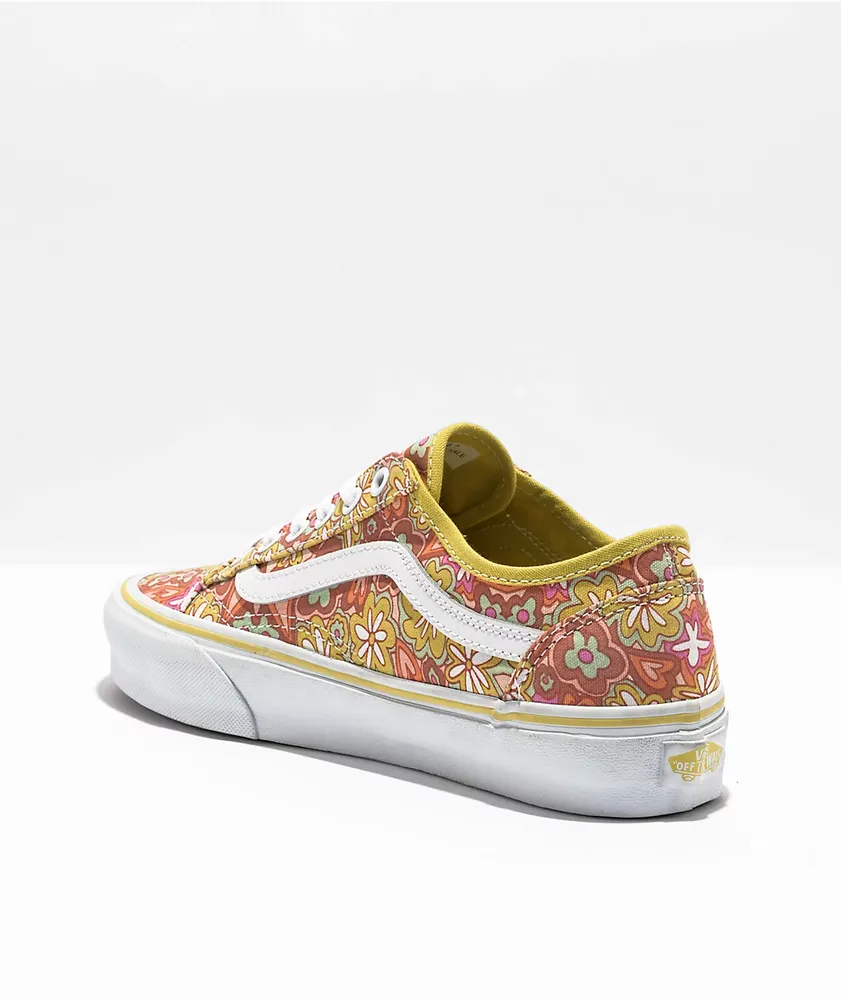 Vans Old Skool Tapered Psychedelic Resort Yellow Skate Shoes