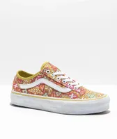 Vans Old Skool Tapered Psychedelic Resort Yellow Skate Shoes