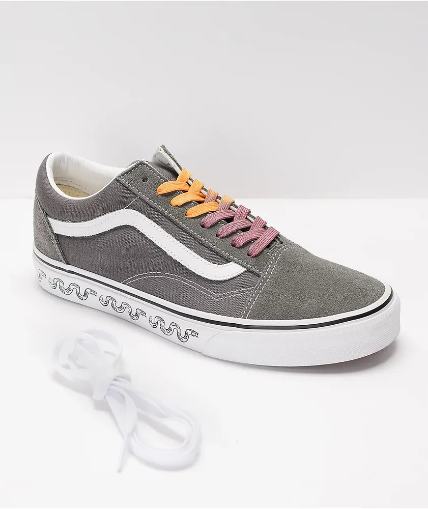 Vans Old Skool UV Dreams Pewter & White Skate Shoes