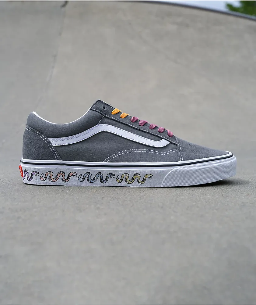 Vans Old Skool UV Dreams Pewter & White Skate Shoes