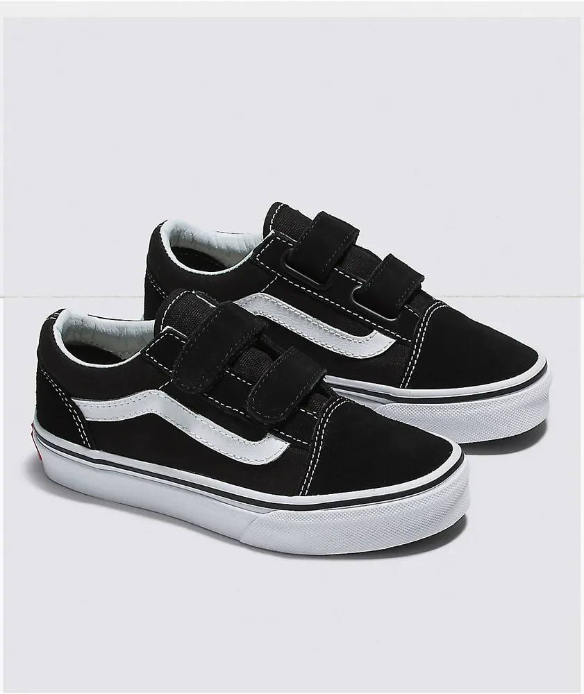 Vans Old Skool V Black & White Skate Shoes