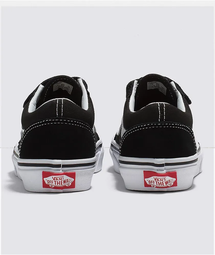 Vans Old Skool V Black & White Skate Shoes